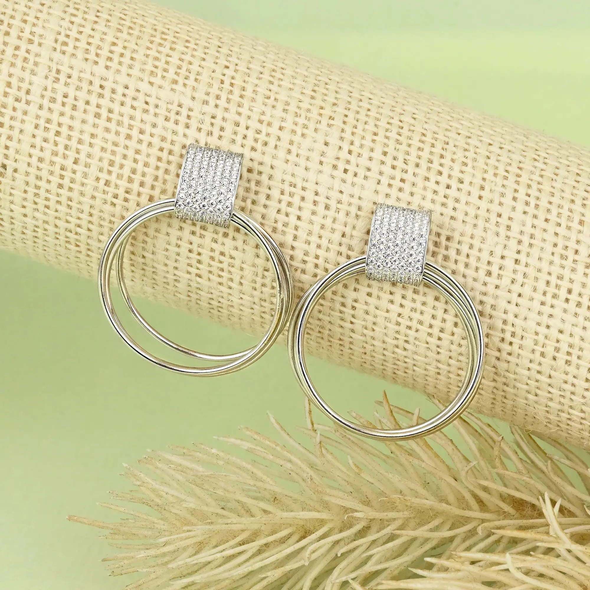 Drop Circular Earrings