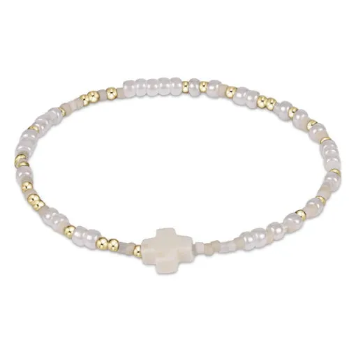 eGirl Hope Unwritten Signature Cross Bracelet