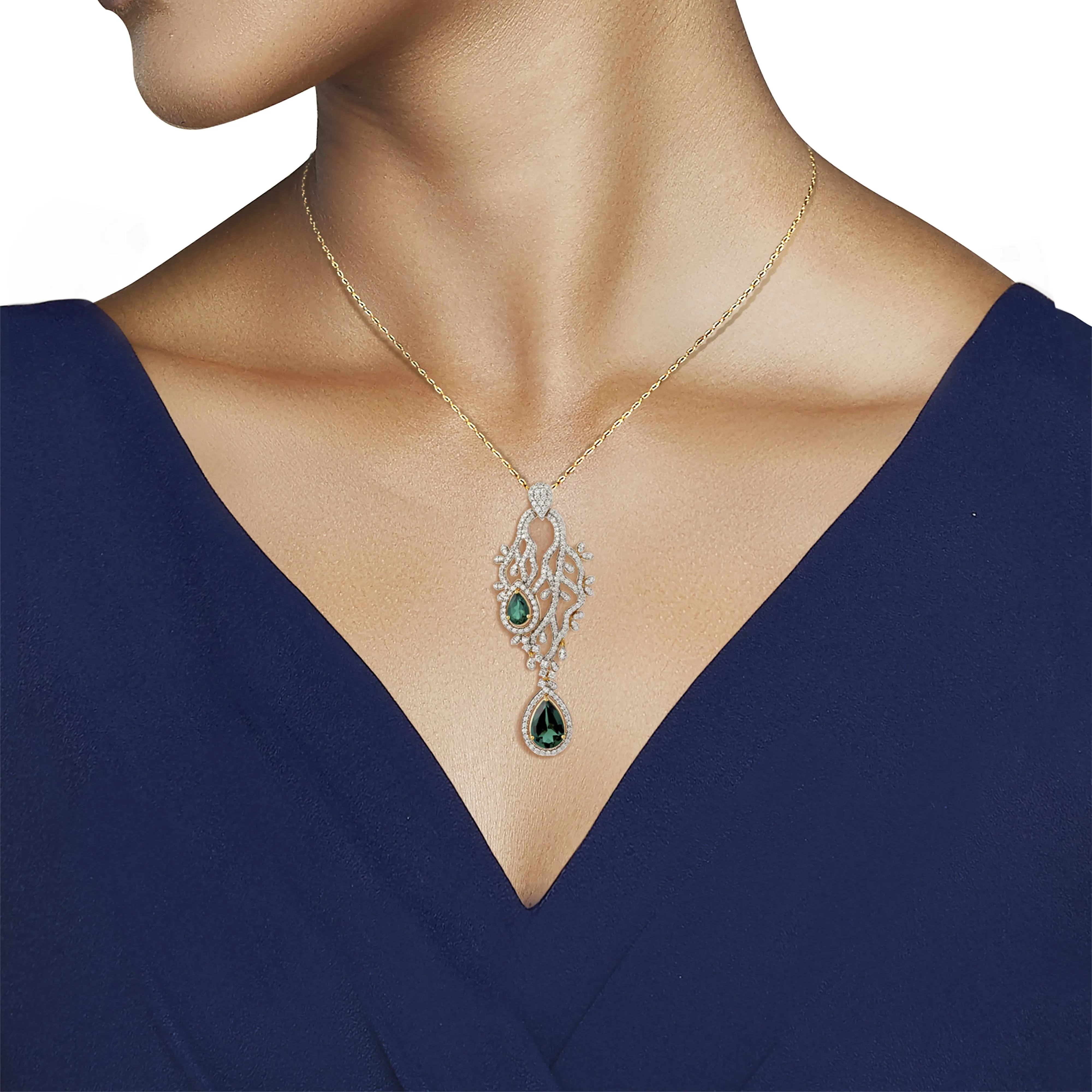 Elements Emblem Diamond Pendant