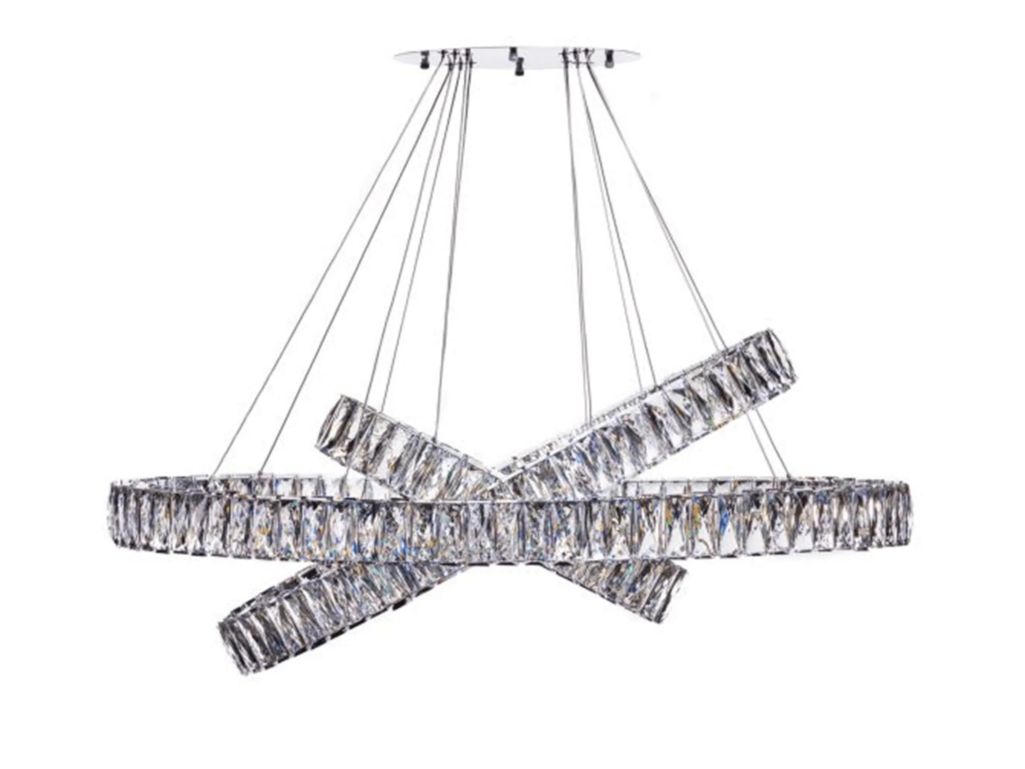 Elena LED Chandelier // 3 Ovals