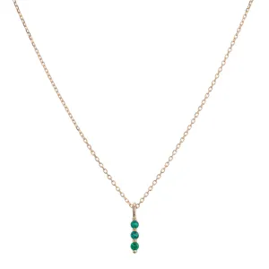 Emerald Stack Necklace