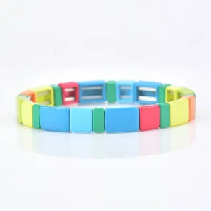 *Enamel Tile Bracelet