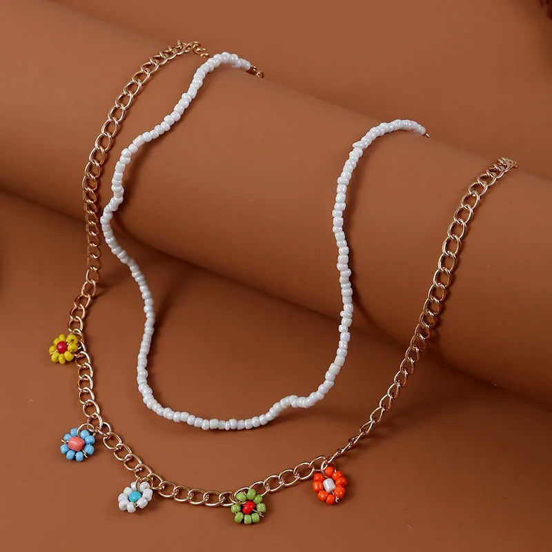 Fashion Personality Bohemian Hand Woven Rice Bead Bracelet