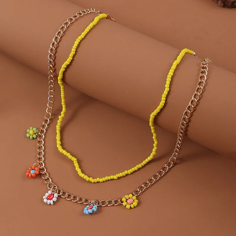 Fashion Personality Bohemian Hand Woven Rice Bead Bracelet