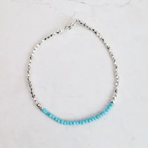 Gemstone Rondelle Bracelet in Turquoise