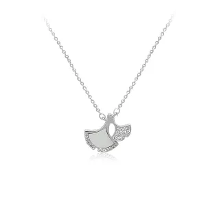 Gingko Leaf Mother of Pearl Necklace