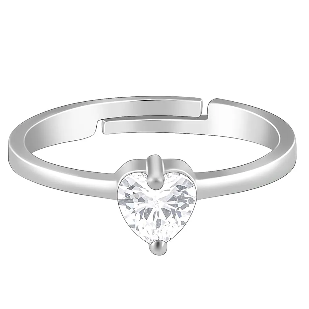 GIVA 925 Silver Passionate Love Ring | Gifts for Girlfriend, Gifts for Women and Girls | With Certificate of Authenticity and 925 Stamp | 6 Month Warranty*