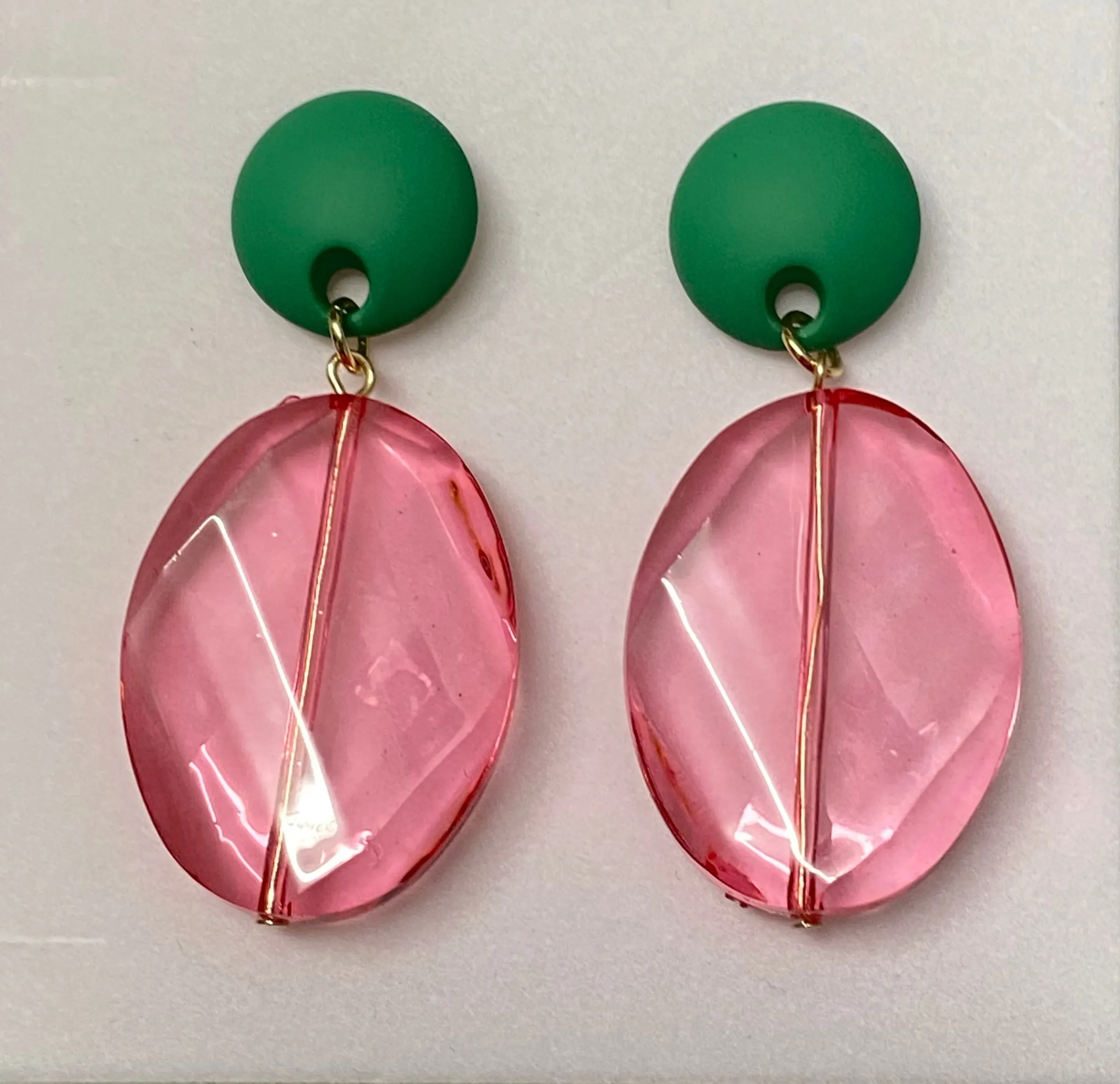 Glass Drop Earrings