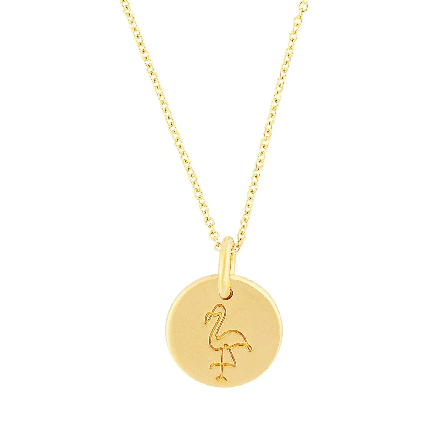 'GYPB' Flamingo Circle Necklace by Lindsey Gurk