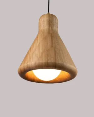 Hand-Turned Solid Timber Pendant