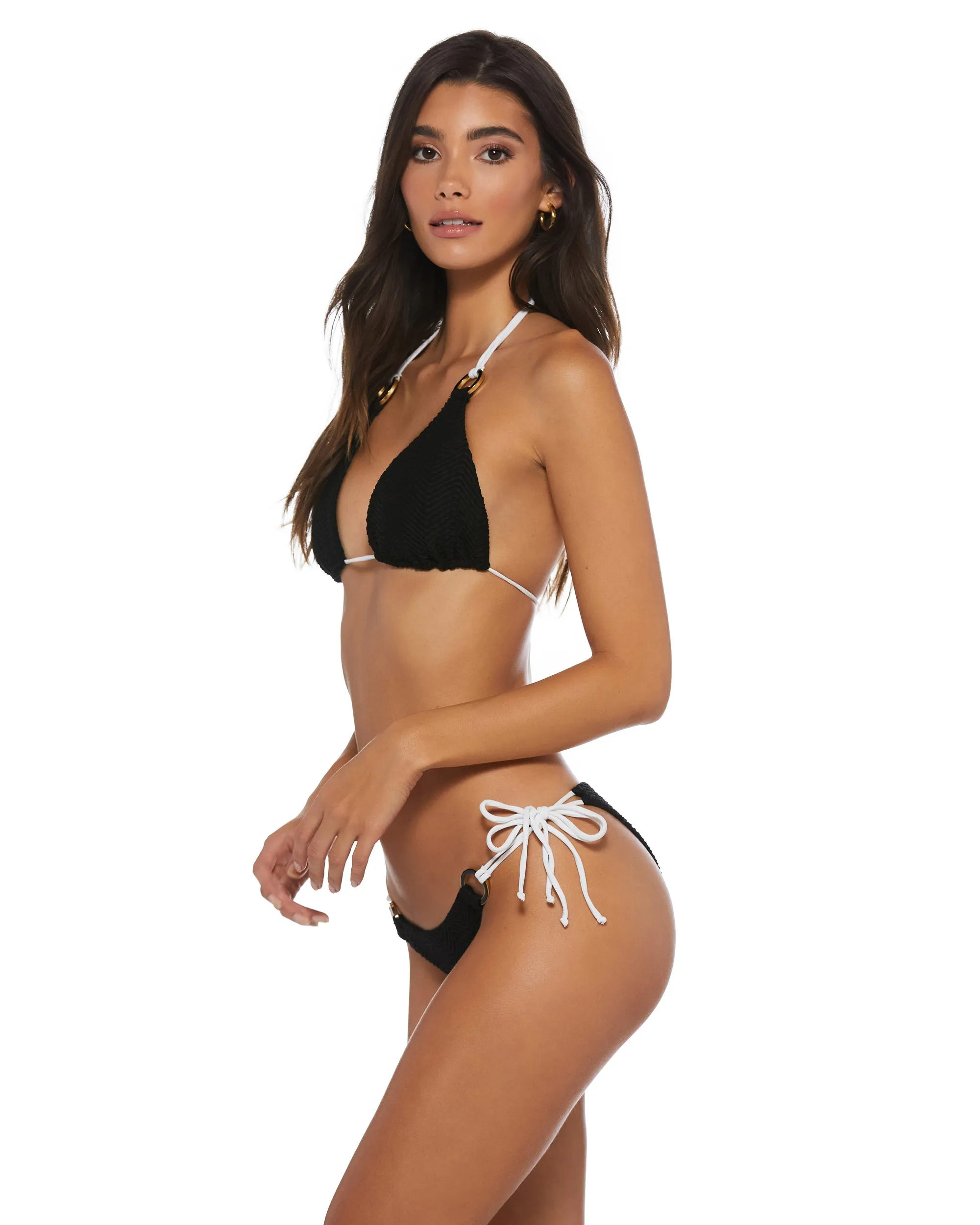 Harper Black Triangle Bikini Top