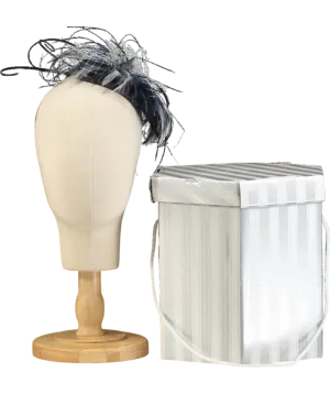 Head Candy Blue Feather Fascinator One Size
