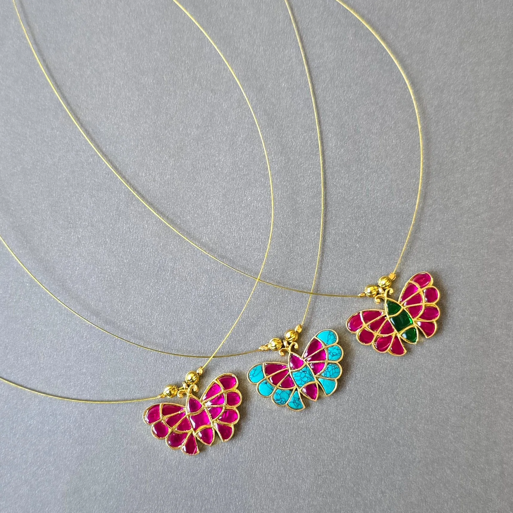 Invisible Chain With Butterfly Pendant
