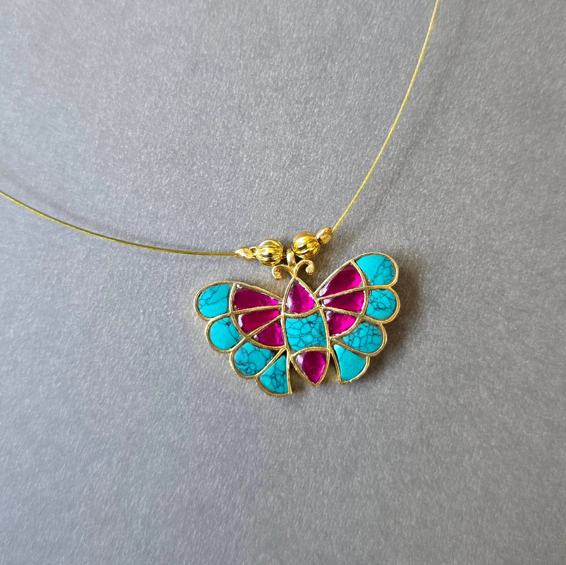 Invisible Chain With Butterfly Pendant