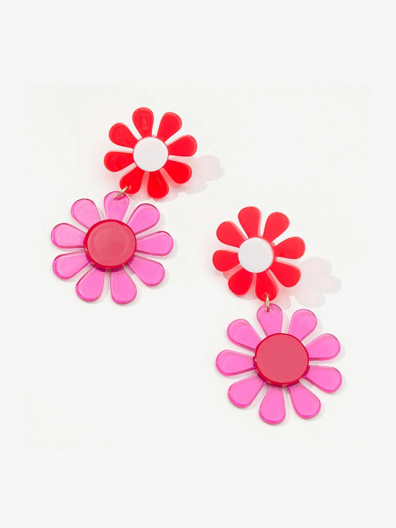 La Radiant Colorblock Daisy Drop Earrings - Brands We Love