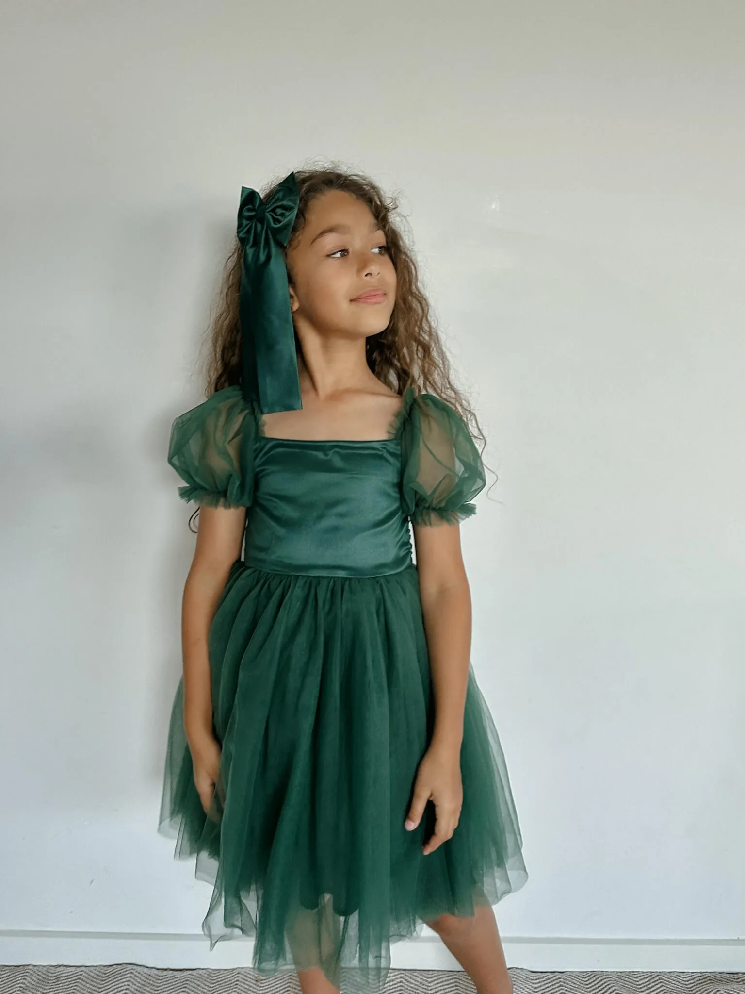 Layla dress - emerald