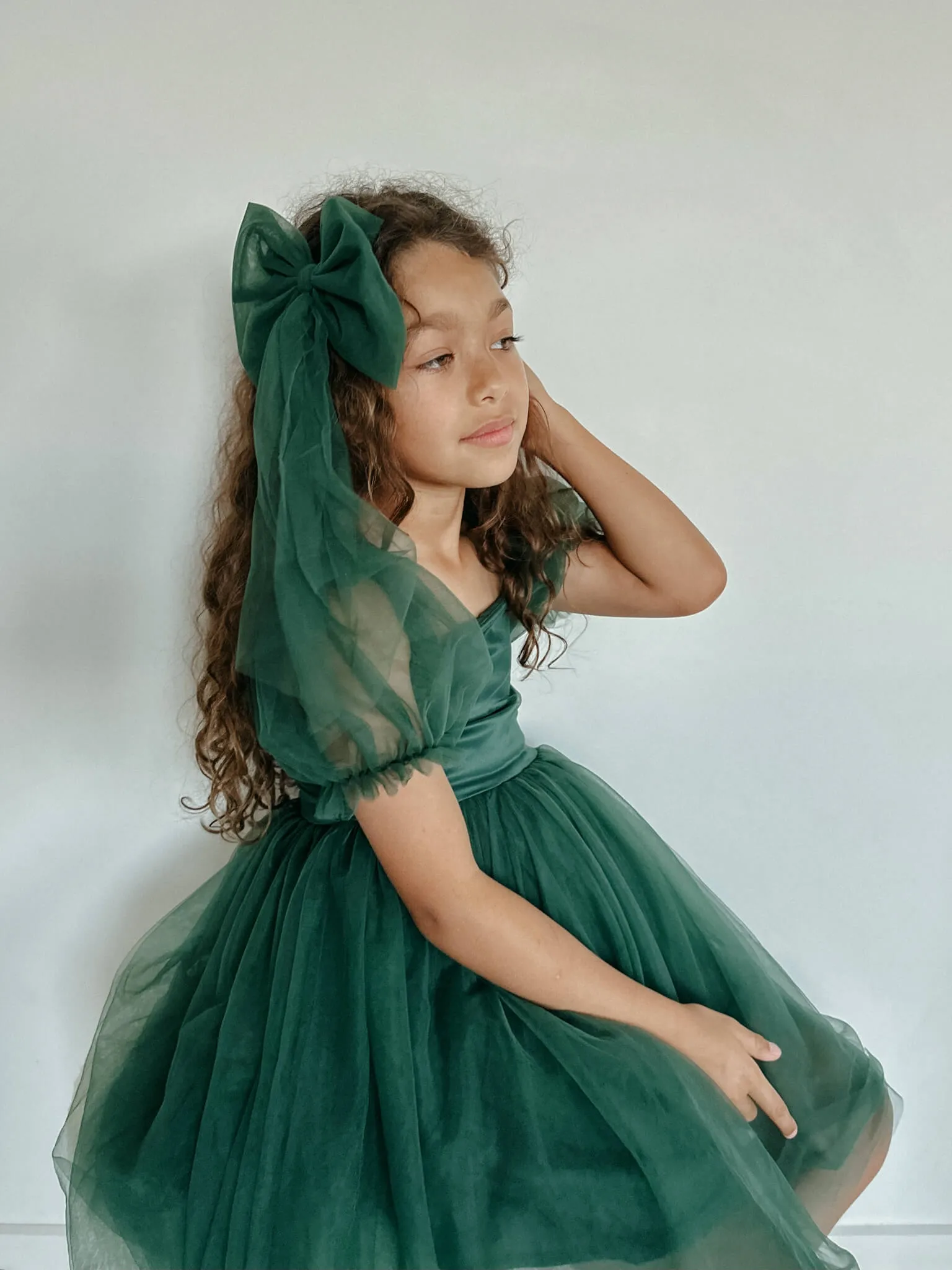 Layla dress - emerald