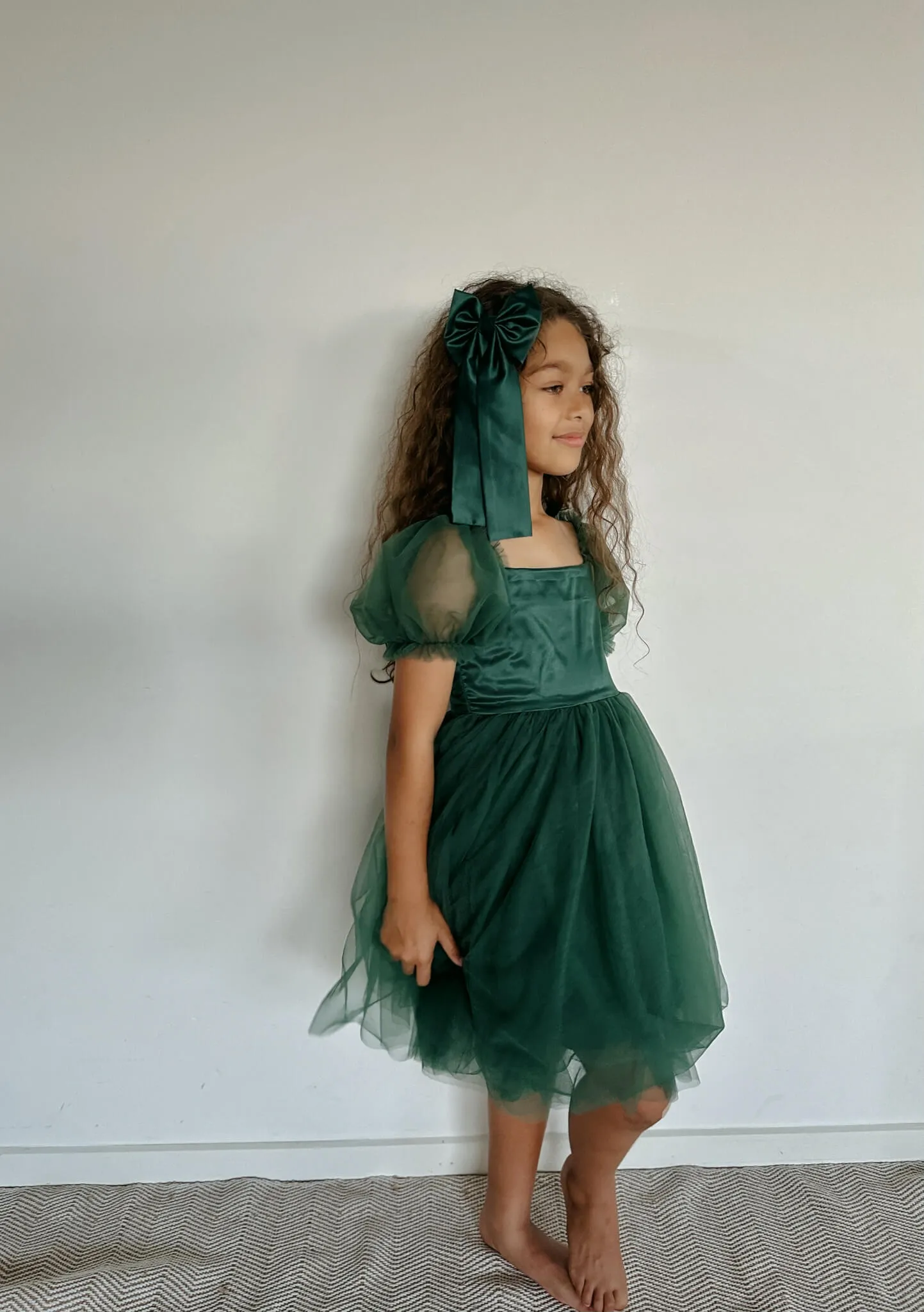 Layla dress - emerald