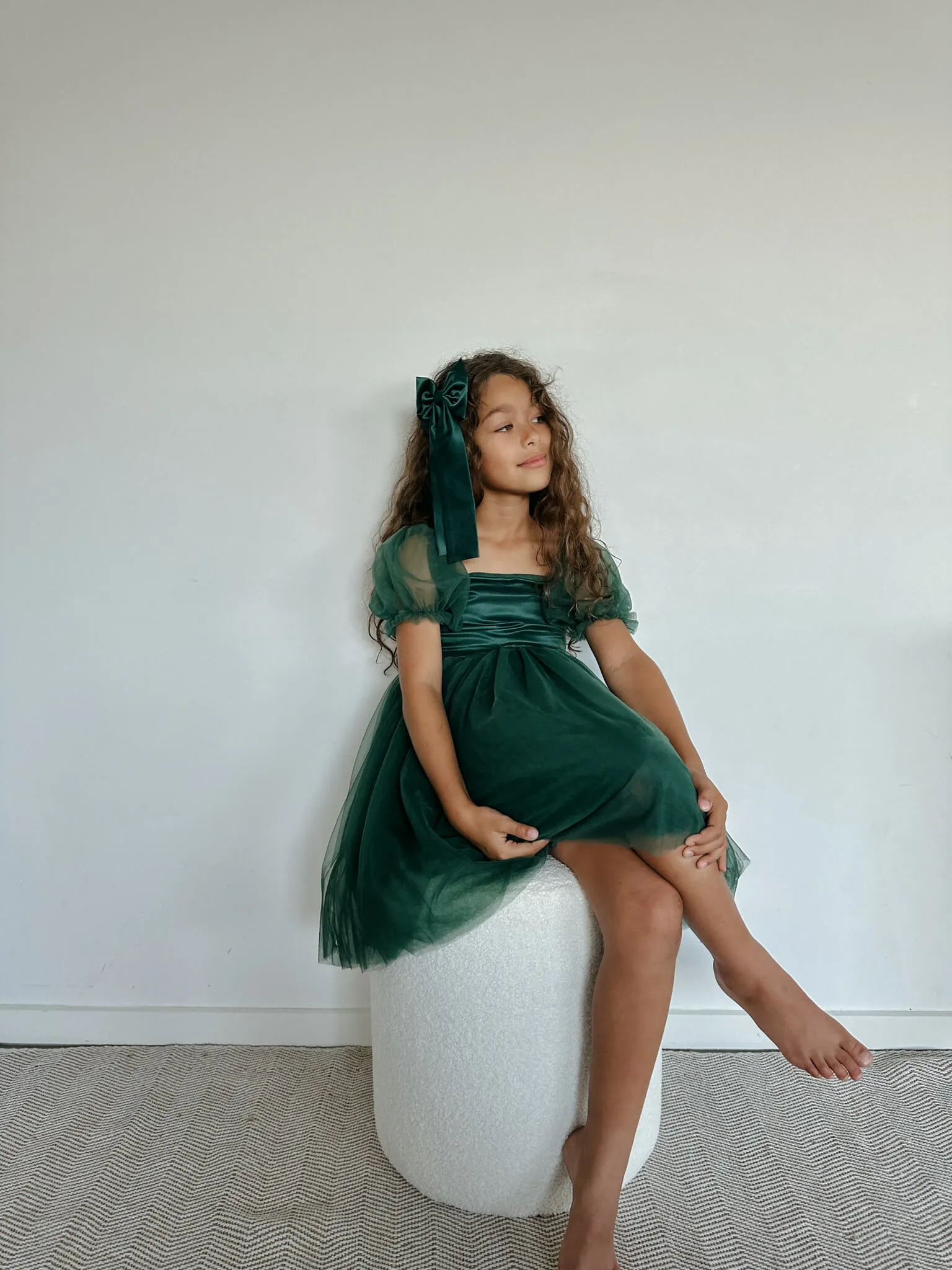 Layla dress - emerald