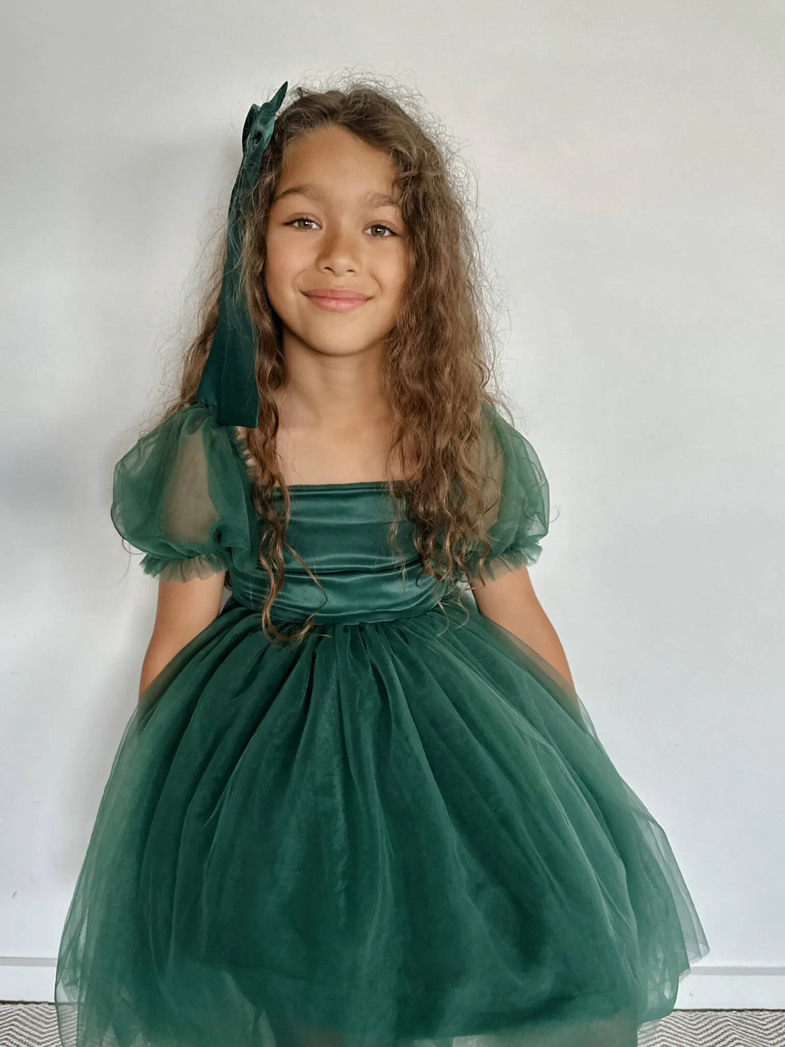 Layla dress - emerald