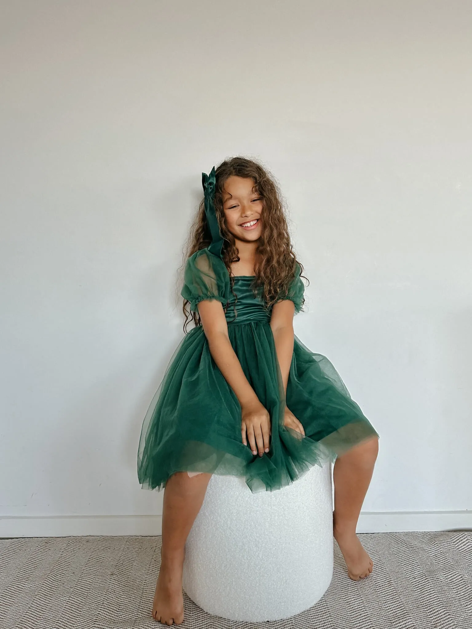 Layla dress - emerald