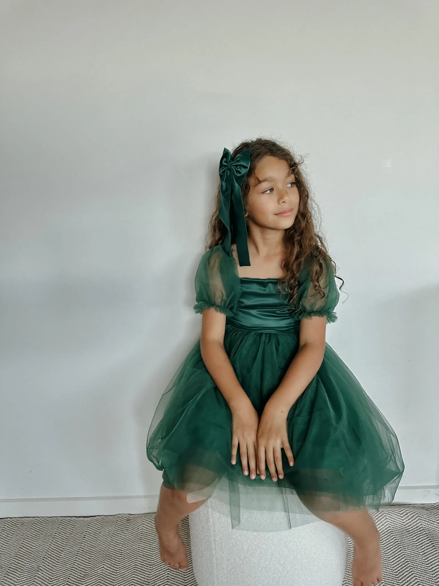 Layla dress - emerald