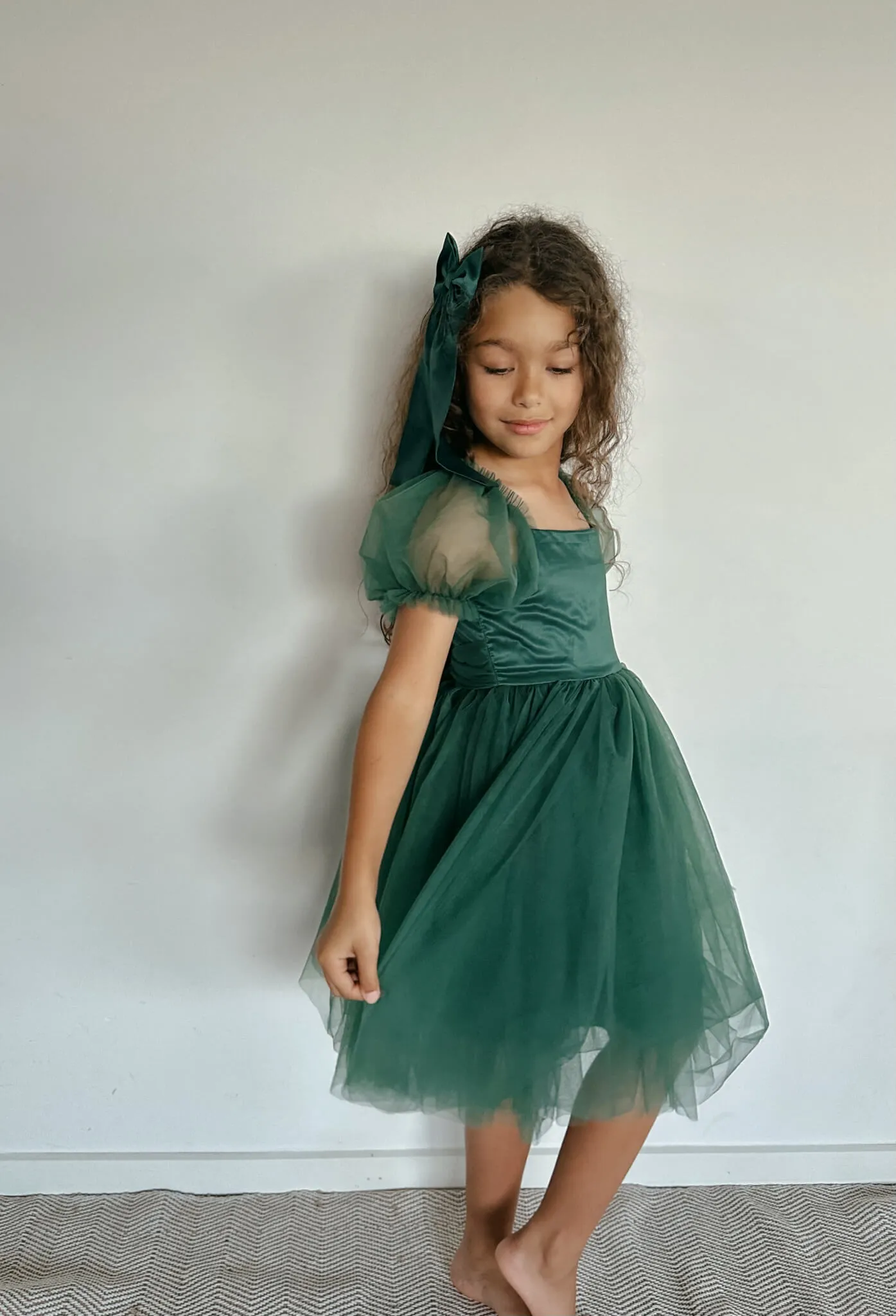 Layla dress - emerald