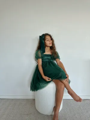 Layla dress - emerald