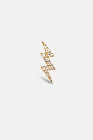 Lightning Stud | Yellow Gold