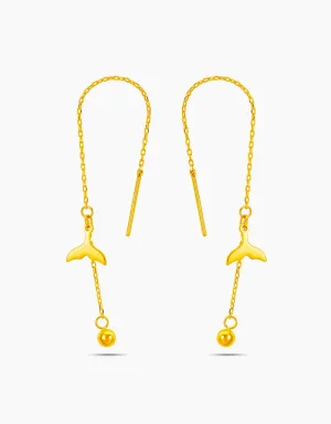 LVC 9IN Ariel 999 Gold Drop Earrings