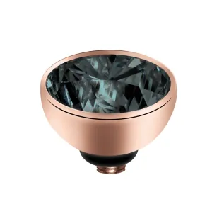 MelanO Round Gem 6mm - Black/RG