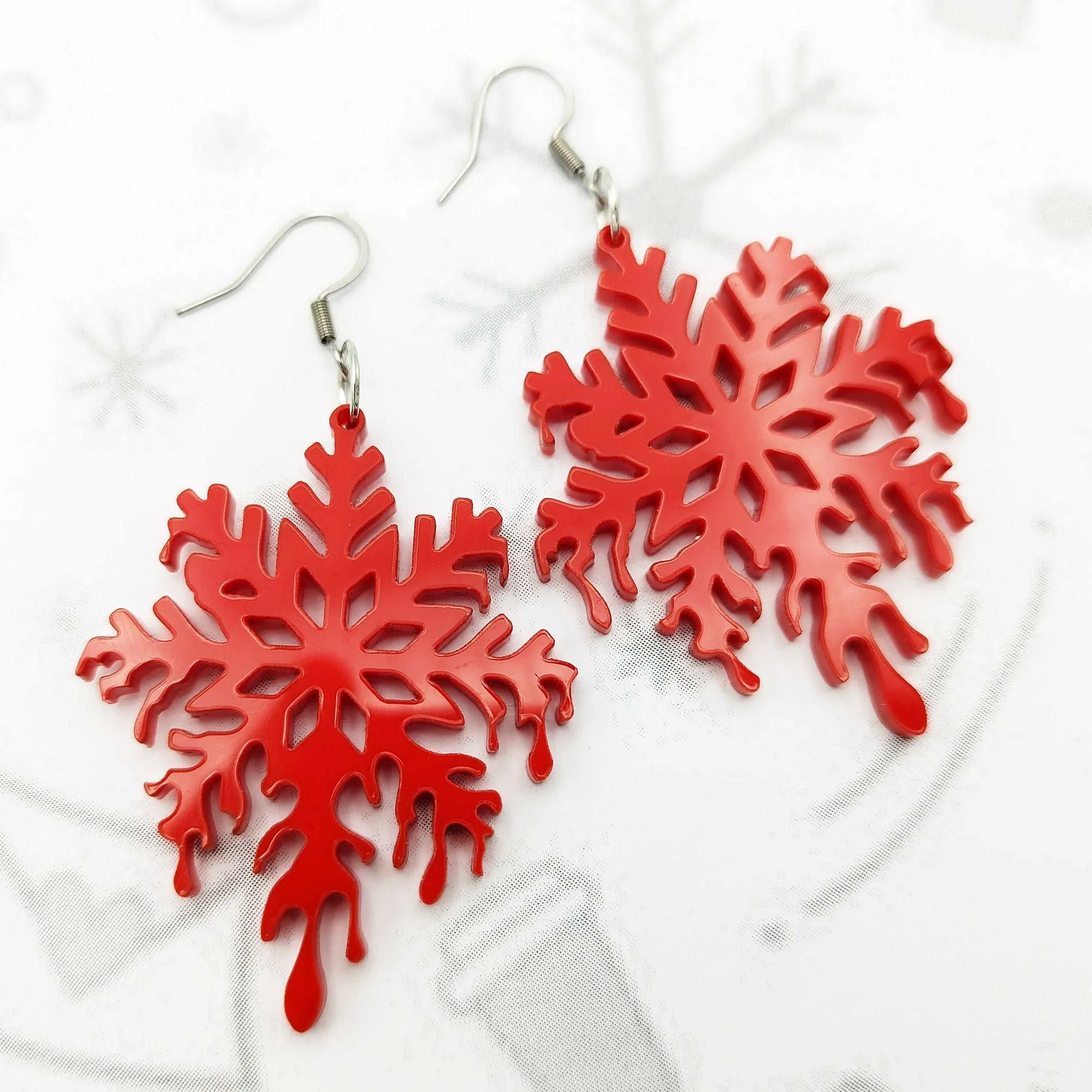 MELTING SNOWFLAKES EARRINGS | Snow or Blood? Which one will you choose? Muahaha