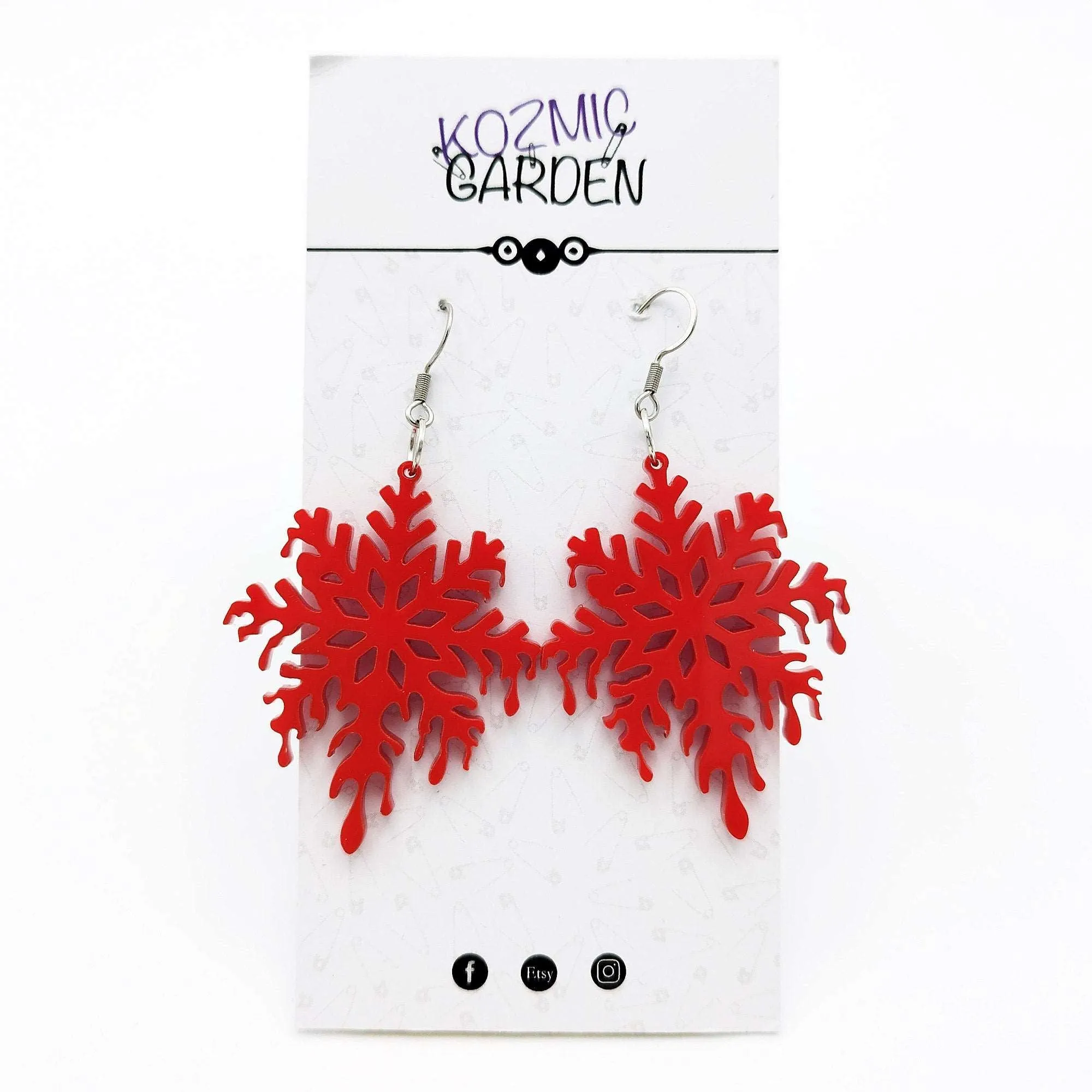 MELTING SNOWFLAKES EARRINGS | Snow or Blood? Which one will you choose? Muahaha