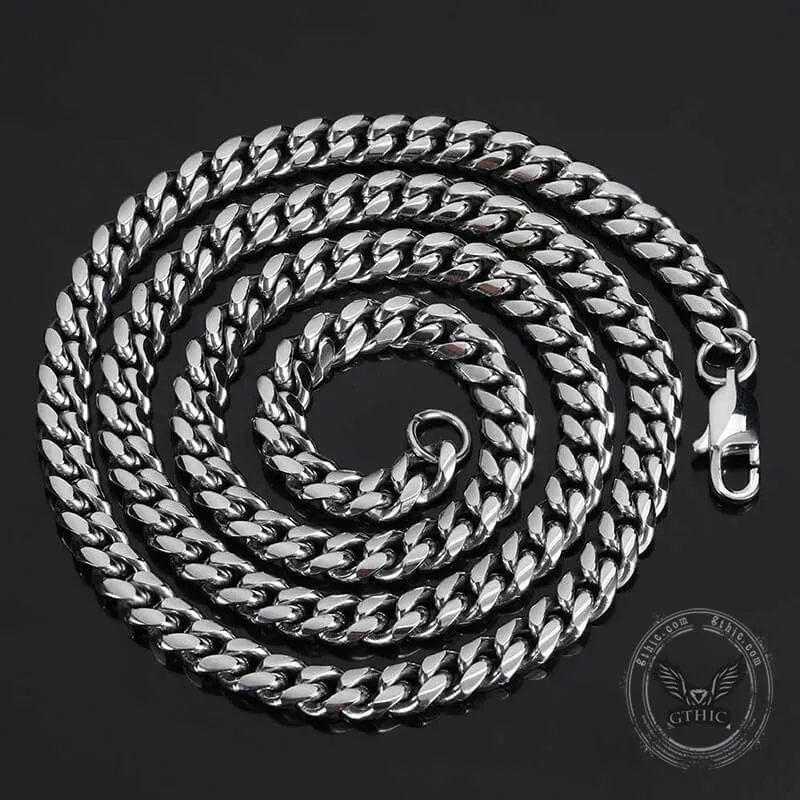 Miami Cuban Stainless Steel Choker Chain Necklace