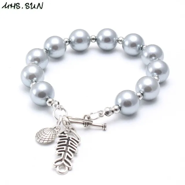 Mixed Girls Baby Beads Bracelets Bangles