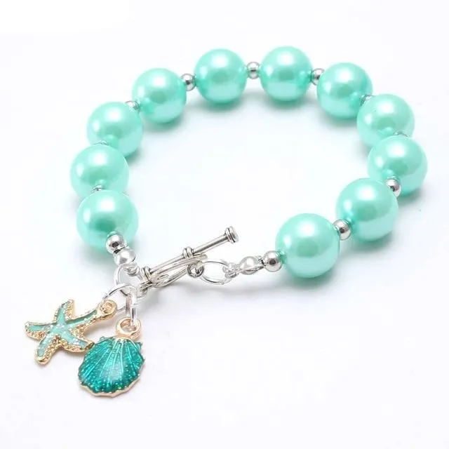 Mixed Girls Baby Beads Bracelets Bangles