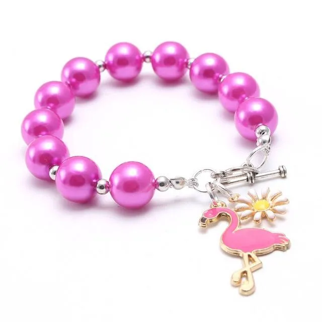 Mixed Girls Baby Beads Bracelets Bangles