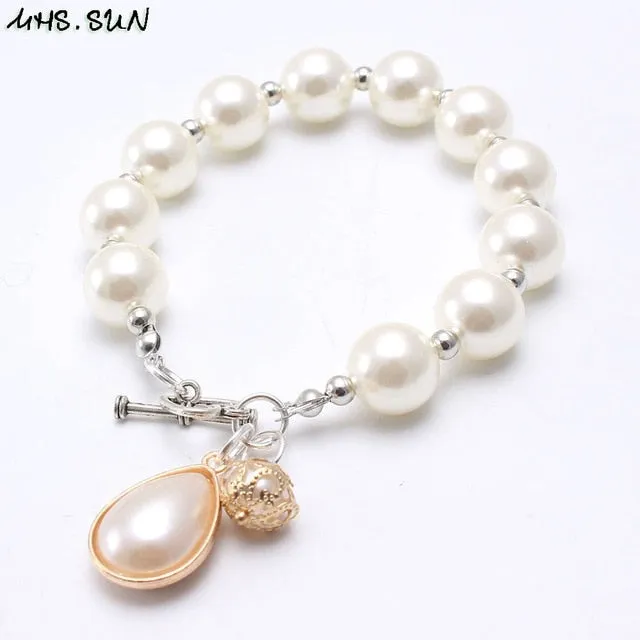 Mixed Girls Baby Beads Bracelets Bangles