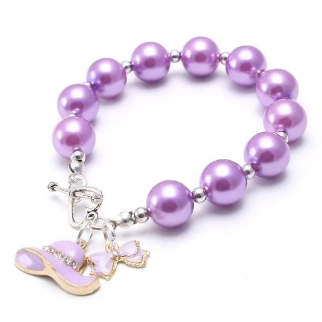 Mixed Girls Baby Beads Bracelets Bangles