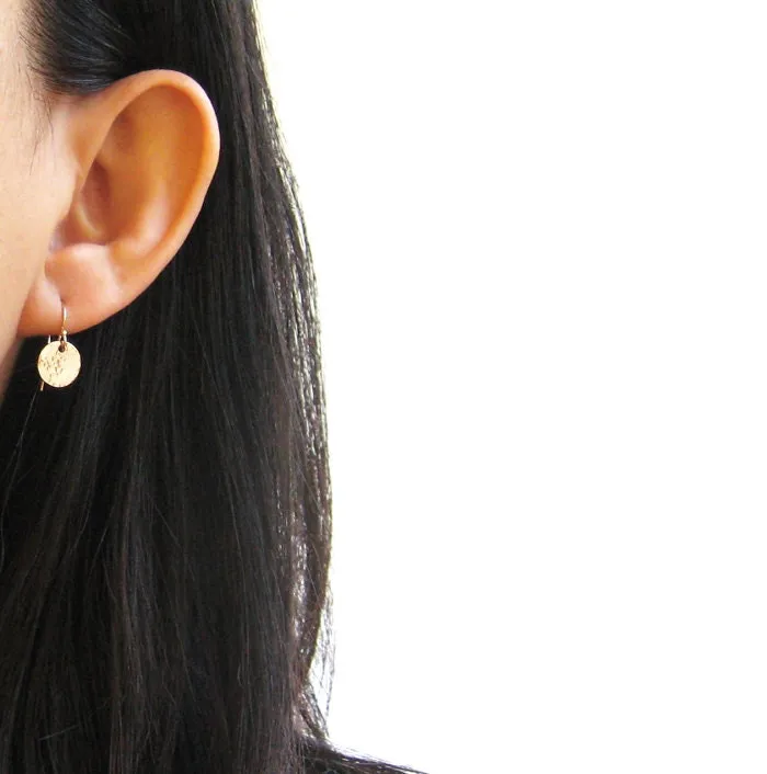 Modern Small Circle Earrings - CG202E. Starts at
