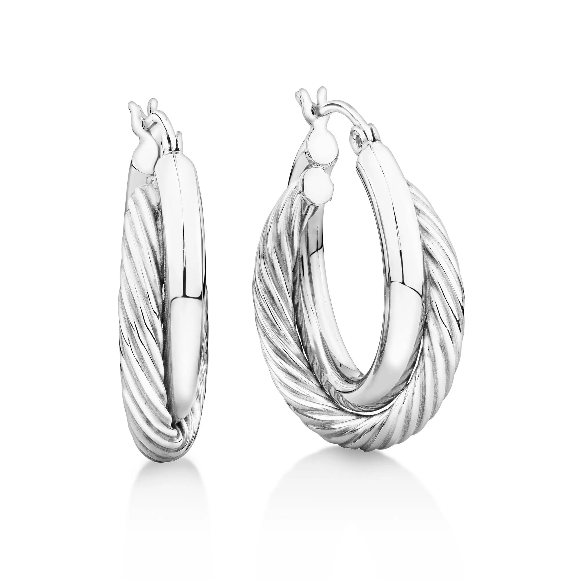 Multi Hoop Earrings in Sterling Silver
