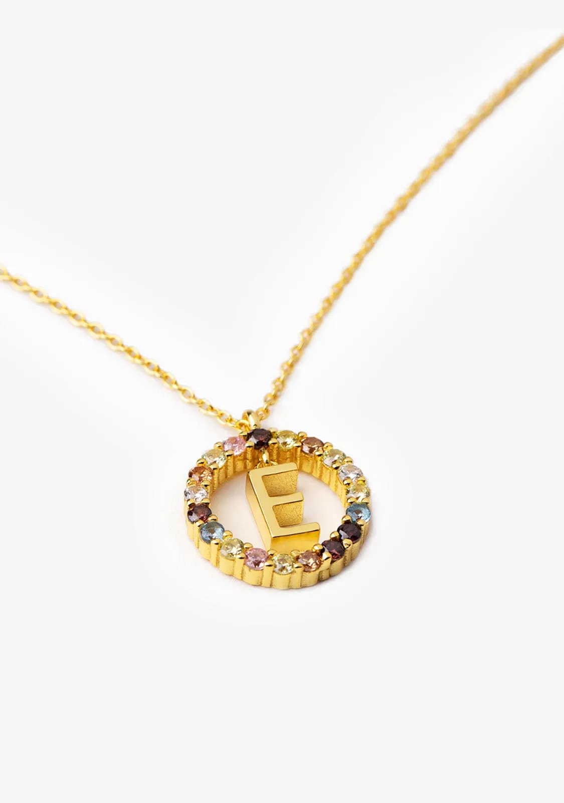 Necklace Iniziale Letter E Gold