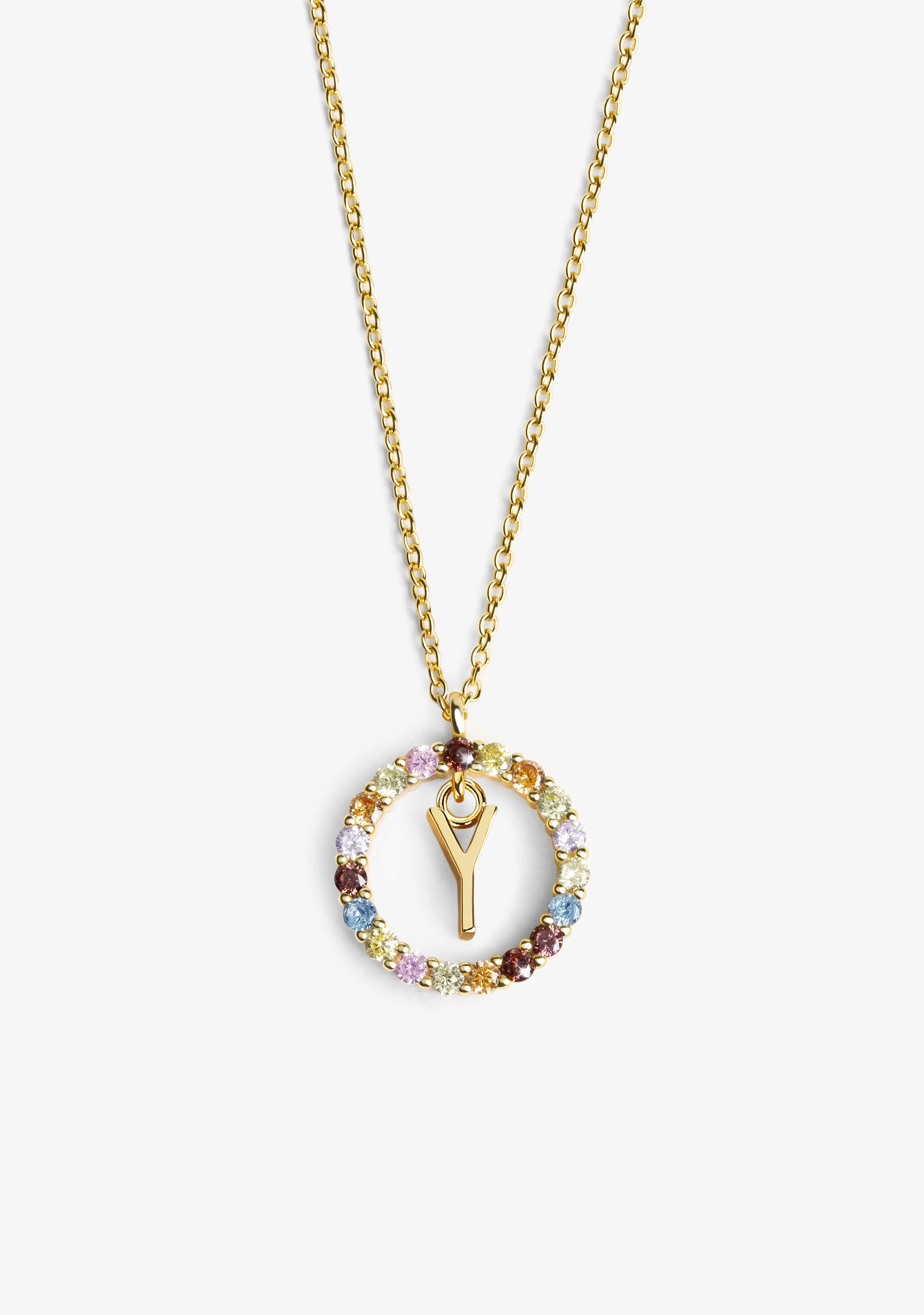 Necklace Iniziale Letter Y Gold