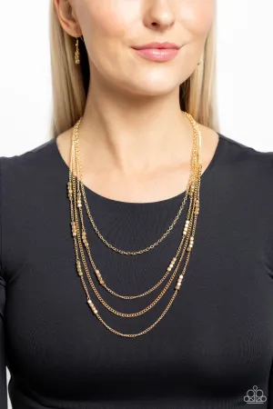 Necklaces Metallic Monarch - Gold N469