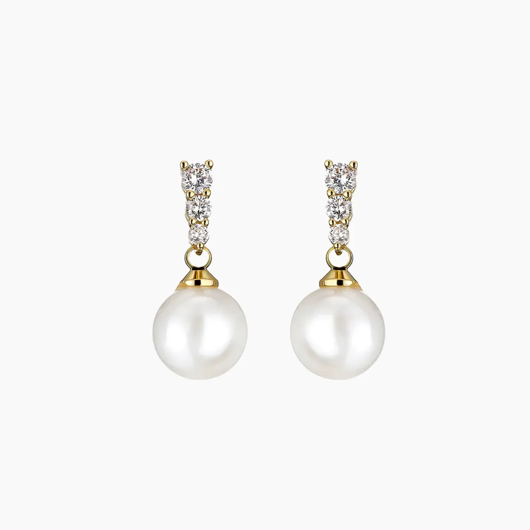 Nicole Drop Pearl Earring