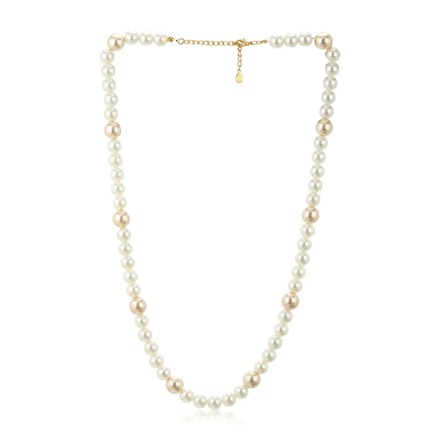 One Line Pearl Necklace