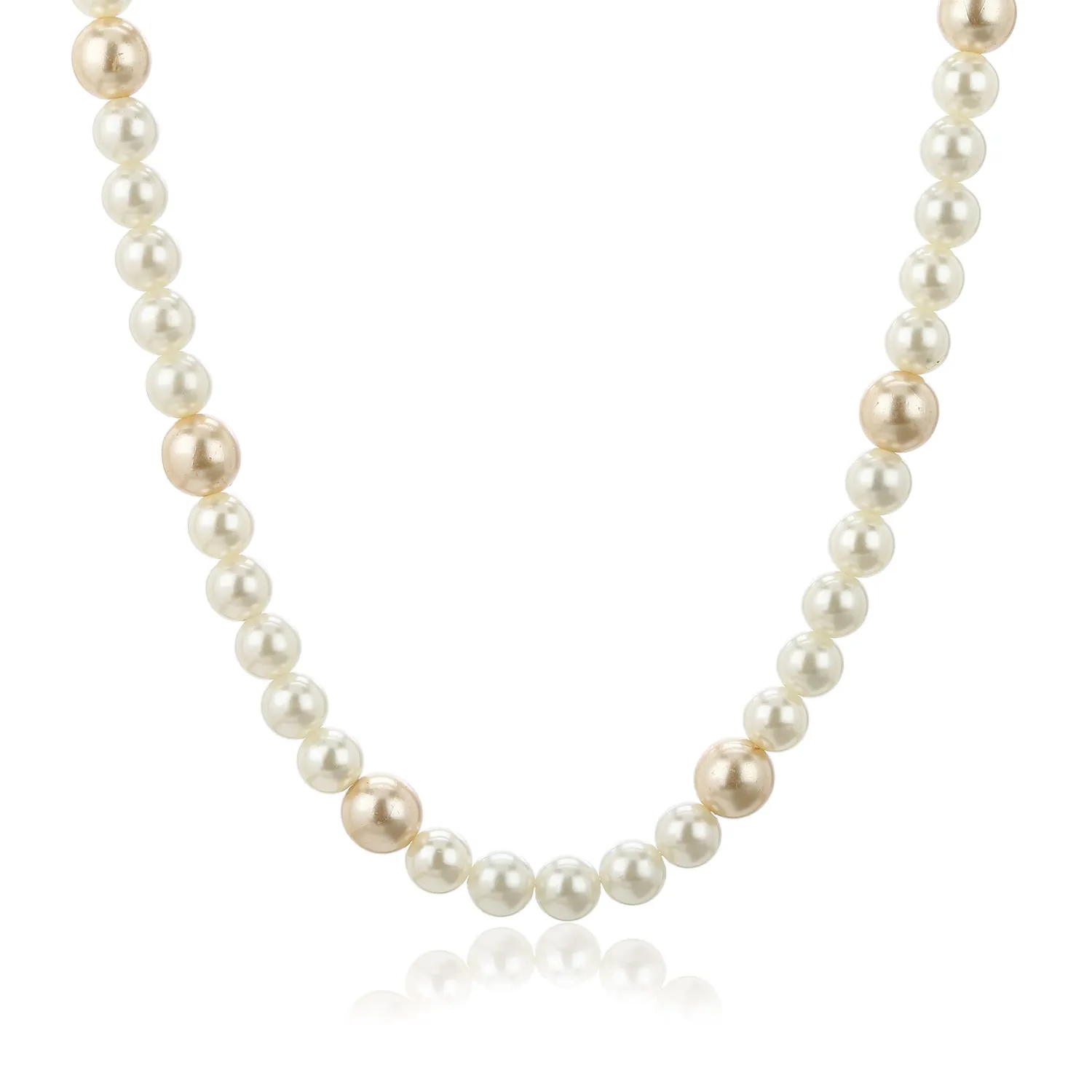 One Line Pearl Necklace