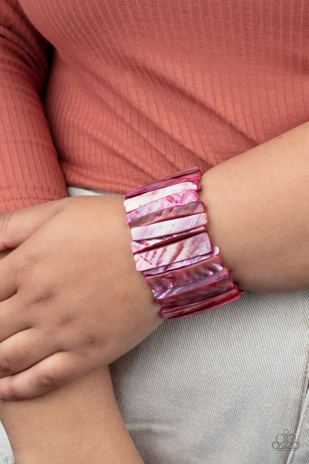 Paparazzi Bracelet ~ Beach Blast - Red