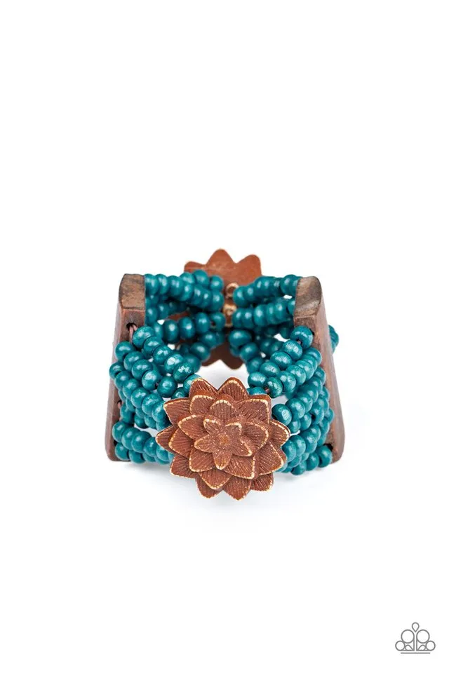 Paparazzi Bracelet ~ Tropical Sanctuary - Blue
