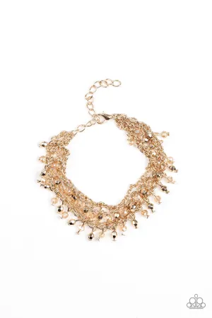 PAPARAZZI Cash Confidence - Gold Bracelet
